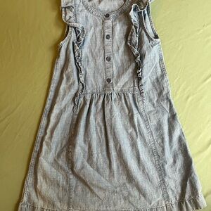 GAP Blue Smocked Tiered Sundress